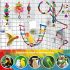 15 Pcs set Parrot Toys Metal Rope Small Ladder Stand Budgie Cockatiel Cage Bird