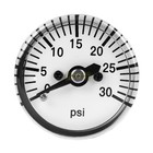 1 8  Mnpt Mini Micro Air Pressure Gauge 0-30 Psi 1  Face Cbm Center Back Mount