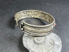 B5265 Tibetan Om Mani Padme Hum Chant Mantra Filigree Bangle Cuff Bracelet Nepal