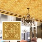 Vintage Pattern Ceiling Tiles Emboss Wall Panels For Hotel Pl31 Golden 10pcs lot