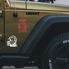 Halloween Chucky Sticker  Die Cut  Horror Movie Sticker  Car Decal  Journal Deco