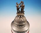 Antique Pre-wwi German Army Regimental Beer Stein King Karl 5th Wurttemberg 123