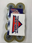 Nos Sure Grip Blast Indoor Speed Roller Skating Wheels Silver With Glitter 62mm