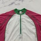 Canari Womens Cycling Jersey Size M Green Pink Short Sleeve 1 4 Zip Watermelon