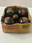 Vintage Fabra Bocce Balls Original Box Made In Italy  4  Balls    1  Pallino  