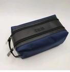Dior Navy   Black Toiletry Bag Pouch Travel Case Dual Zipper Gift For Men