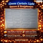 Govee Curtain Light Spacers   Straighteners     Version 1  2   Pro Compatible