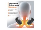 Kitcada 3-in-1 Heated Electric Neck Massage Pillow  Gray orange