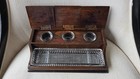 Antique Desk Set Inkwell Glass Pen Tray Wood Ink Stand