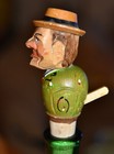 Head Raise Mouth Opens Vintage Carved Mechanical Bottle Stopper Anri Cork Wine