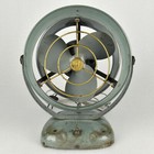 Vintage Vornado Jr Metal Desk Air Circulator Fan Teal Model 1402 Works Great 
