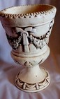 Planter Vase Ceramic Pottery White Decorative Collectible 9 X 14  Vintage