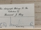 Rudolf Bing Signed Index Card