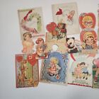 Vintage Valentines Day Childrens Lot 15 Cards Die Cut Mechanical School Cards