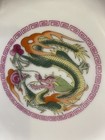 Big Price Drop 2 Antique 7 1 2    Chinese Hand Painted Bowls With Dragons