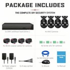4mp 4ch Dvr Cctv Security System 1080p Outdoor Camera Home Surveillance