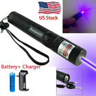 9900miles Blue Purple Laser Pointer Pen Visible Beam Light 1 Mw  battery charger