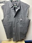 Harley Davidson Vest Size Large Huge Back Hit Used Good Conditions