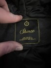 Shinzo Men   s Black Hooded Bomber Clasp Jacket