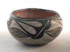 Antique Hopi-tewa Style D Wings leaf Pottery Squat Jar