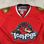 Rockford Ice Hogs Ahl Hockey Jersey Youth L xl Red Reebok Ccm Canada