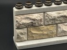 Vintage Stacked Stone   Metal 9-light Menorah Judaica Artist Signed