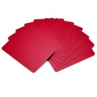 Brybelly Set Of 10 Red Plastic Poker Size Cut Cards 96  
