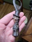 Antique Wilton Cast Iron Drunk Man Top Hat Bottle Opener
