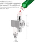 Clscea External Co2 Diffuser For Aquarium 16 22mm Hose High Strength Aluminum Al