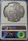 1641 Netherland Silver Lion Daalder Ngc Genuine-new York First Silver Dollar Lbl