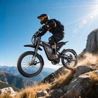 Peak 3000w Electric Dirt Bike For Adults Ebike Motobike 25in Fat Tire Max 40mph