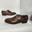 Johnston   Murphy-crown Aristocraft Wingtip Dress Shoe Men 12 D Oxford Brown Usa