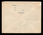 Colombia 1924 10c Stationery Envelope To Germany  Large Blue Barranquilla Cancel