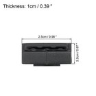 Guitar Pick Holder Rubber Black For Guitar  Bass  Ukulele Pack Of 5