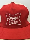 Vintage Miller High Life Beer Hat Cap Patch Trucker Snapback Made Usa