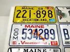 6 Vintage Maine State License Plates Used Authentic Auto Tag Lot  vacationland 