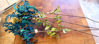 4 Katherine s Collection 26  Turquoise Green Gltter Petals Gold Center Flowers
