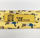 The  21  Club Jockey Yellow Italian Silk Tie New York City Equestrian Bonus Item