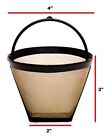 Gold Tone  2 Permanent Cone Coffee Filter  4-6 Cups 