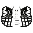Nerf Bars For Kawasaki Kfx 700 Pro Peg Heel Guards Steel Side Step Bar Blk Nets