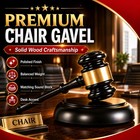 Wooden Gavel Block Set Solid Wood Judge Hammer For Lawyer Office Meeting Decor