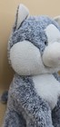 Vintage 2001 The Bear Factory 14  Gray   White Tabby Cat Plush Stuffed Animal