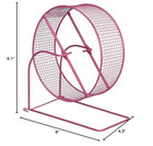 90013 Wire Mesh Hamster gerbil Wheel Toy For Small Animals  8-inch  Colors Vary