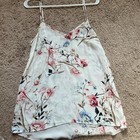 Whbm Women   s Long Sleeve Ruffled Floral Blouse Multicolored Size 8
