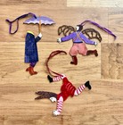 Cirque Du Soleil Quidam Judie Bomberger Metal Ornaments Lot Of 3 Christmas