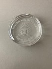 Hilton Casino Lv August 29th 1997 Breakfast With The President Paperweight Glass