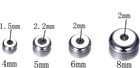 160pcs 4mm 5mm 6mm 8mm Stainless Steel Flat Round Bead Spacers Jewelry Findings
