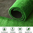 Artificial Grass Turf 1 2 Inch Pile Height High Density Fake Faux Grass Lawn Mat