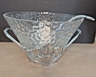 Arthur Court Fleur De Lis Punchbowl Serving Bowl Handled W  Matching Ladle Heavy