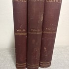 1900s International Clinics 3 Vol Series Antique Medical Books Staging Decor